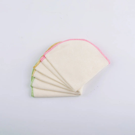Face Hand Bathing Towel Feeding Square Towels Handkerchief Newborn Baby Infant Cartoon 100 Cotton Gauze 6 Layers 30 30cm Pink